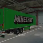 Minecraft Trailer Skin + Mudflap v1.0