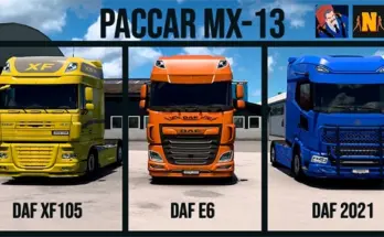 Paccar MX13 sound for DAF v3.6