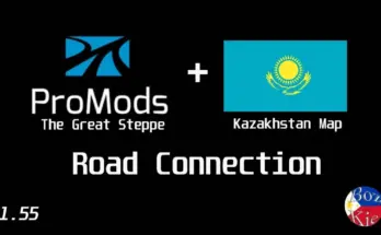 Promods The Great Steppe (TGS) - Kazakhstan Map Road Connection v0.3 1.55
