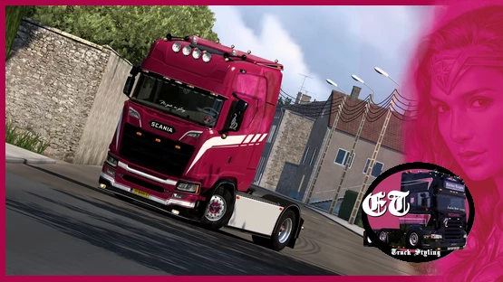 Skin Scania S Wonder Woman holland style v1.0