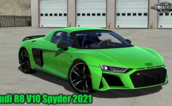 Audi R8 V10 Spyder 2021 + Interior v1.4 (1.55.x)
