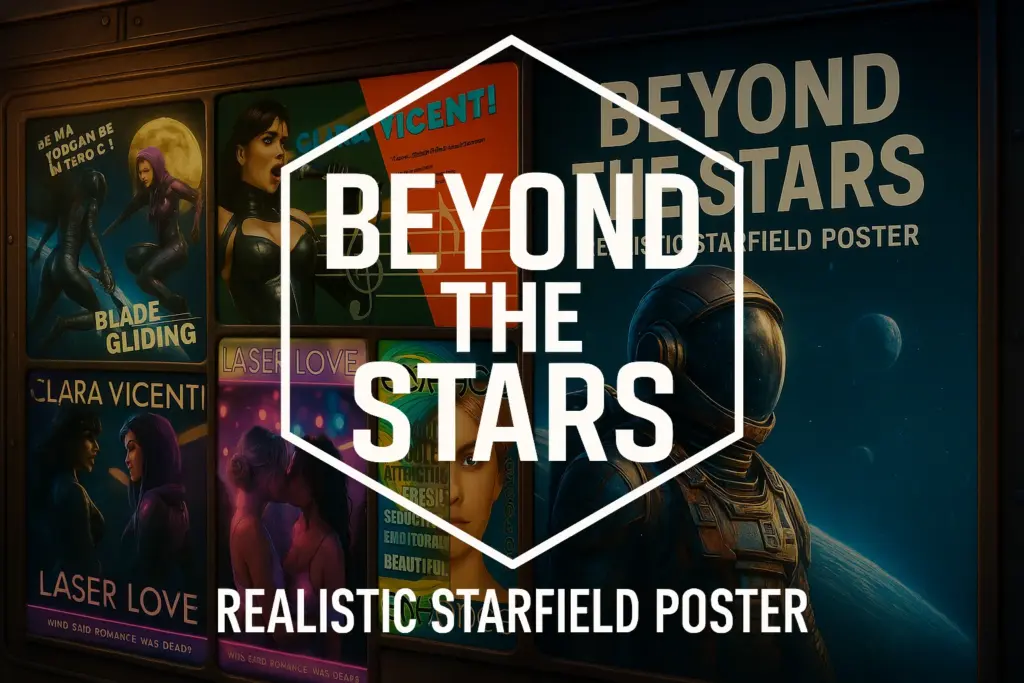 Beyond the Stars Realistic Starfield Poster