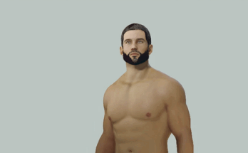 High poly male body V0.001 beta