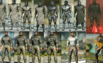 Male Outfit and Space Suit Overhaul All-in-One