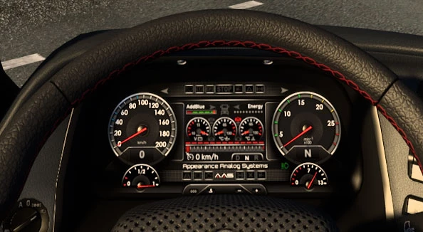 AAS Analog Dash Actros 2009 no pass 1.5x