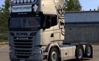 Bad Skull Scania R Topline RJL Skin v1.0