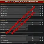 ETS2 Sound N028 for trucks 1.56
