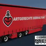 PACTON JUMBO CURTAINSIDE TRAILER v2.0 ETS2 1.54-1.56.x