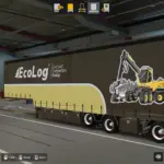 PACTON JUMBO CURTAINSIDE TRAILER v2.0 ETS2 1.54-1.56.x