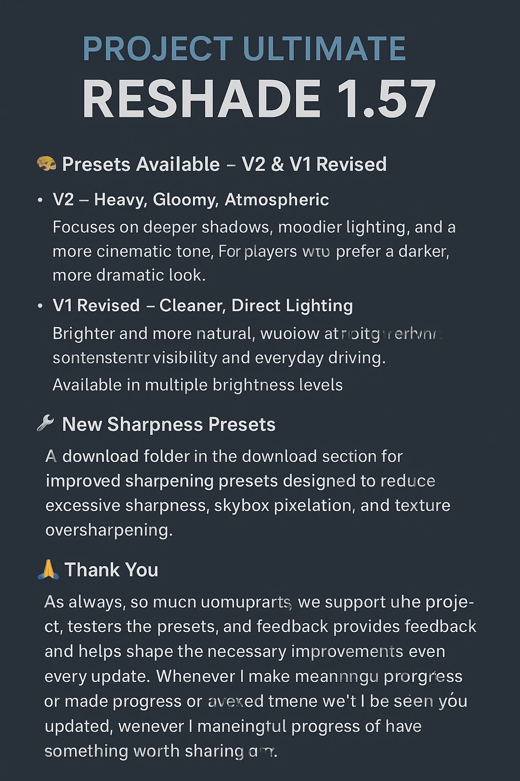 Project Ultimate ReShade 1.57