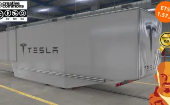 TESLA TRAILER v1.0 ETS2 1.57.x