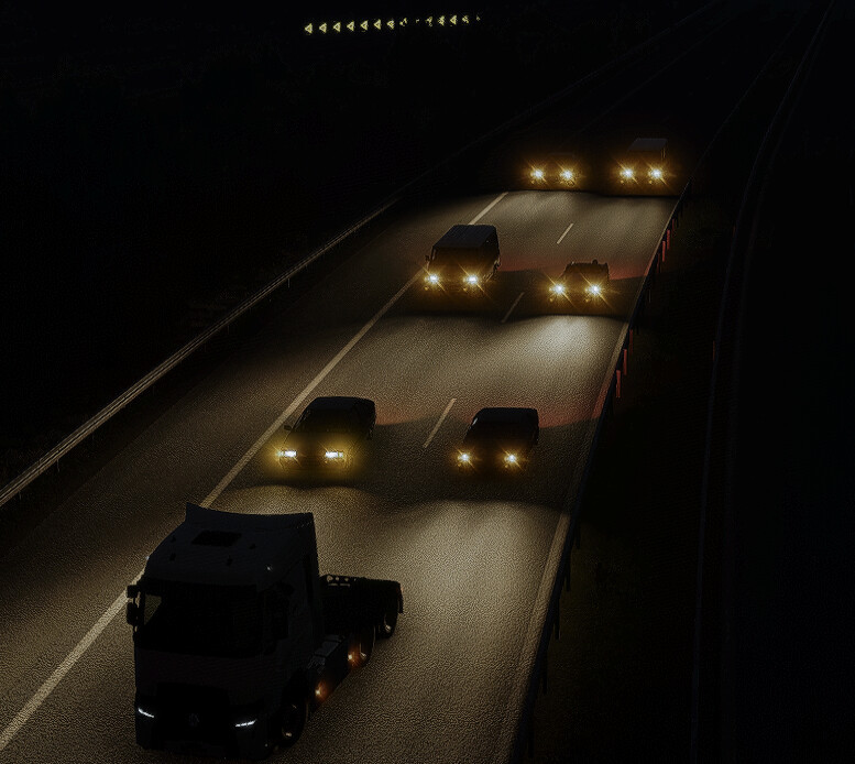 Better Flares Addon for Classic Trucks Traffic Pack by TrafficManiac