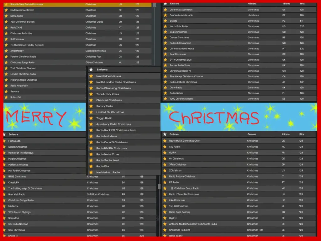 Christmas Radio Stations v1.0