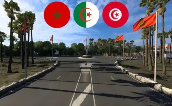 Africa Map Morocco, Algeria & Tunisia 1.57