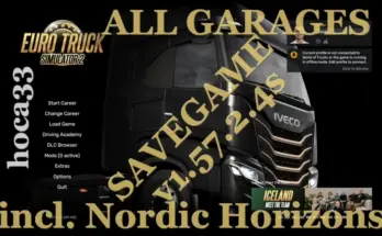 ETS2 Save Profile (All Map DLCs Required) v1.57.2.4s