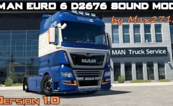 MAN Euro 6 D2676 sound v1.0