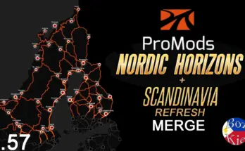 Promods NH + Scandinavia Merge v1.1