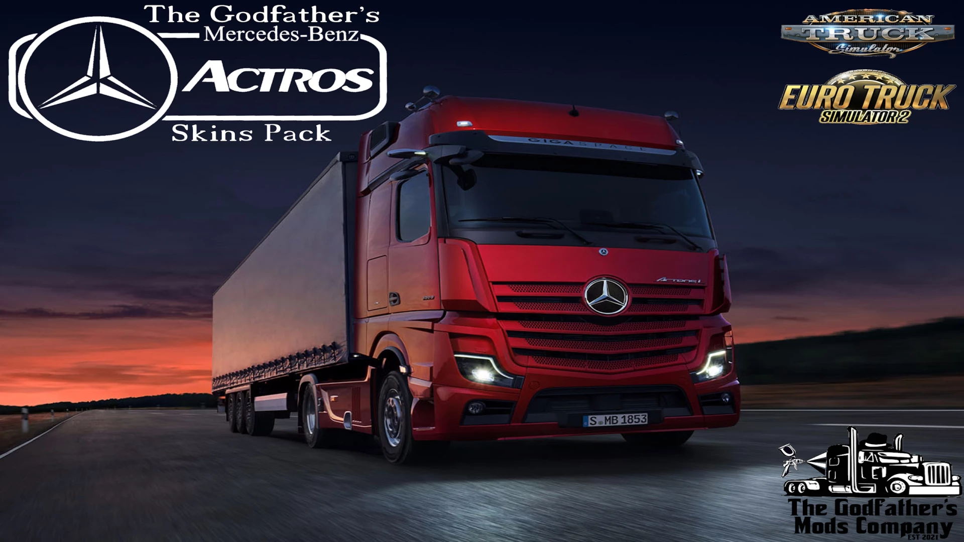 The Godfather's Mercedes Benz Actros Skins Pack v1.0
