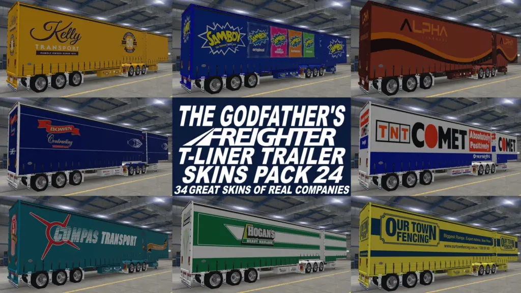 Freighter T-Liner Trailer Skins Pack 24