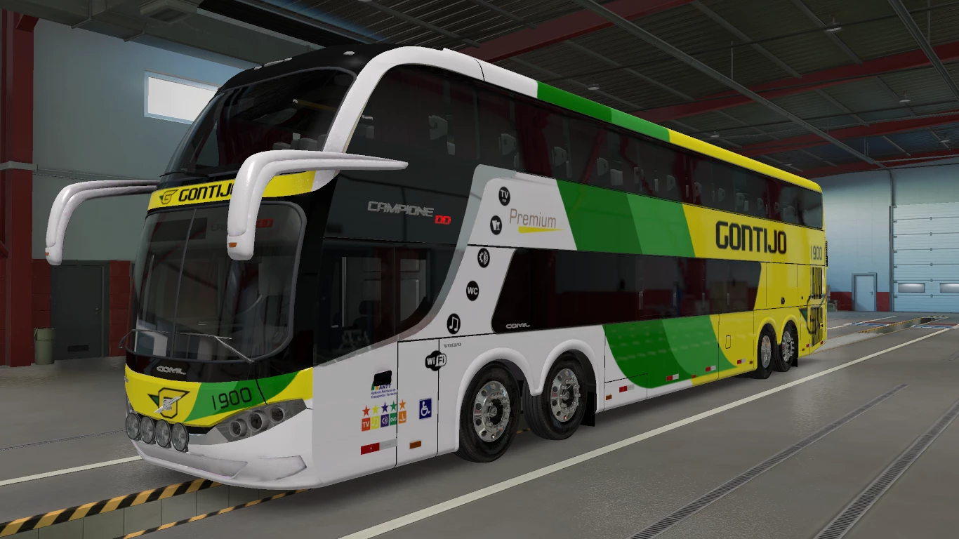 Comil Campione/invictus DD 15m volvo v3.1 ETS2 1.57