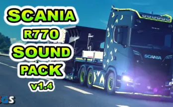 Jan Volmer Scania R770 V8 Open Pipe Sound Pack v1.4 1.57