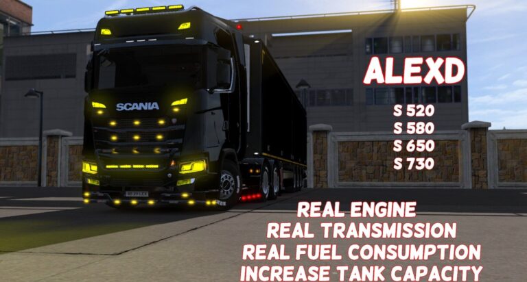 ALEXD Scania R Real Engine and Transmission v1.59 - Allmods.net