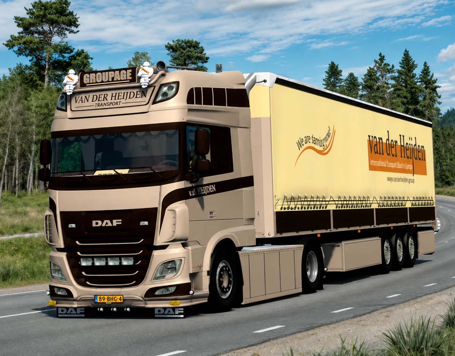 DAF XF 106 480 + Trailer Van der Heijden v2.0 1.61