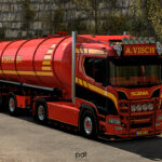 Scania R650 + Trailer "A.VISCH" v1.0 1.61