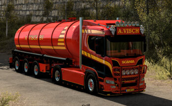 Scania R650 + Trailer "A.VISCH" v1.0 1.61