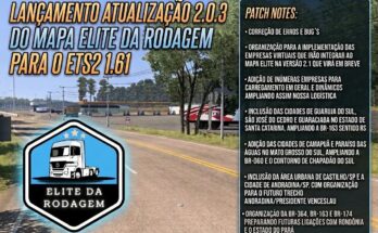 Elite da Rodagem Map – Update 2.0.3 | For ETS2 1.61