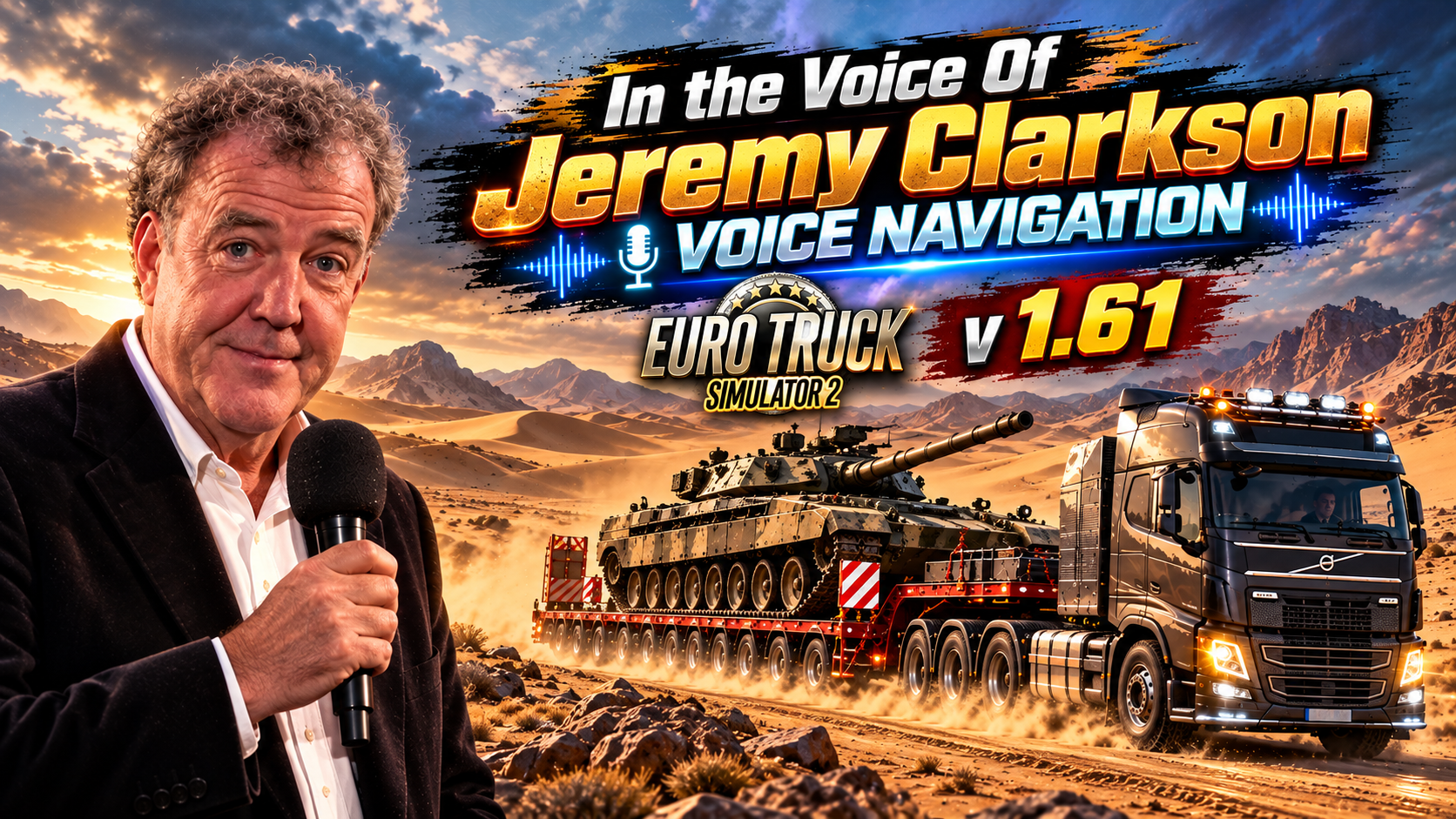 Voice Navigation for ETS2 V 1.61 - English Voice of Jeremy Clarkson