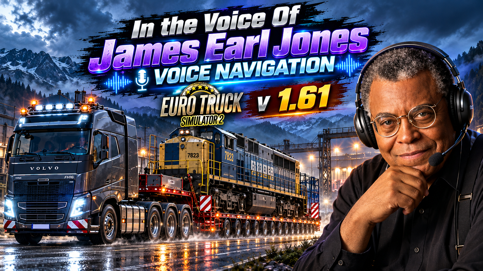 Voice Navigation for ETS2 V 1.61 - English Voice of James Earl Jones Voice of Darth Vader Star Wars