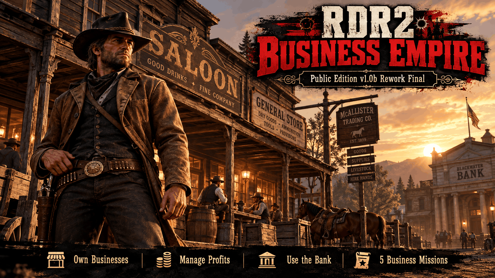 RDR2 Business Empire v1.0b Rework Final — Public Edition