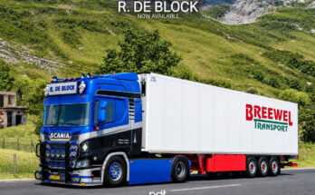 Scania R520 + Trailer R. De Block v3.0 1.61